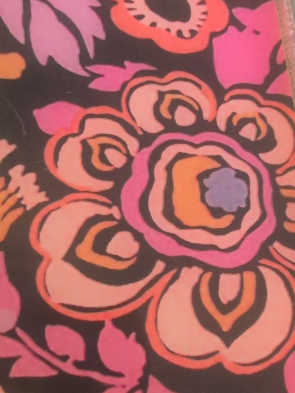 NWOT Floral Pattern Compact Belt Buckle Pink & Orange - Picture 3 of 3